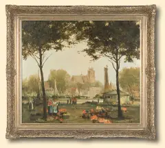 Gerhard Dickmeis, AMSTERDAM, olej, płótno