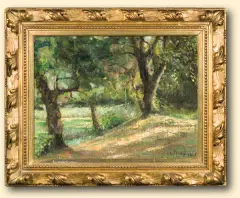 Adam Pełczyński, W PARKU, 1909, olej, płótno