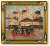 POEZJA I NATURA by Vlastimil Hofman, 1923, olej, płótno, sold Dec 2008