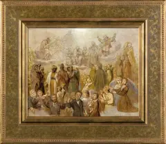 NIEBO by Adrian Głębocki, ok. 1890, olej, płótno, offered Dec 2008