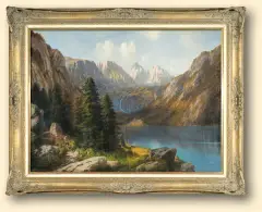 Willibald Wex, PEJZAŻ ZNAD OBERSEE, olej, płótno