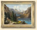 Willibald Wex, PEJZAŻ ZNAD OBERSEE, olej, płótno