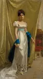 Marie Wilhelmina Wandscheer, PORTRET MŁODEJ DAMY, olej, płótno