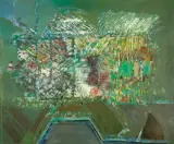 Barbara Szubinska, HISZPAŃSKI OGRÓD I, 1983, olej, płótno