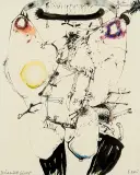 Tadeusz Brzozowski, RELAX - CON DOLORE, 1986, tusz pióro, akwarela, karton