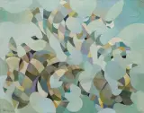 Gabriela Obremba, INWAZJA, 1985, olej, płótno