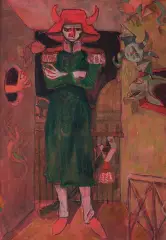 Juliusz Studnicki, ARCYDIABEŁ, ok. 1965, olej, technika mieszana, płótno