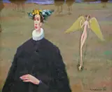 Waldemar Jerzy Marszałek, ANIOŁ, 1999, olej, płótno