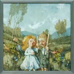 Jerzy Duda-Gracz, OBRAZ 1128, 1987, olej, płyta