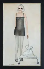 Mira Andrzejewska Kalkowska, Z bagażem wspomnień, 2008, akryl, płótno