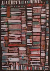 Kompozycja by Jan Karczewski, 1965, akwarela, gwasz, tusz pędzel, papier, offered Oct 2008