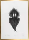 Bożena Wahl, Autoportret, 1975, litografia, papier