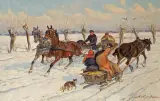 Jan Erazm Kotowski, SZANOWANIE PANU DZIEDZICOWI!, ok. 1930, olej, płótno