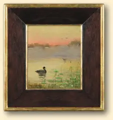 Józef Chełmoński, STAW O PORANKU. MGŁY, 1898 - 1906, olej, płótno