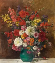 Albert Bitterlich, BARWY JESIENI, 1942 [?], olej, płótno