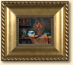MARTWA NATURA by Ernst Czernotzky, 1907, olej, deska, sold Oct 2008