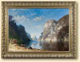NAD FIORDEM by Elizabeth Grüttefien-Kiekebusch, olej, płótno, sold Oct 2008