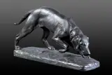 Georges Gardet, PIES MYŚLIWSKI, przed 1900, brąz patynowany