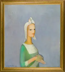 Mira Andrzejewska Kalkowska, Czułość, 2008, olej, płótno