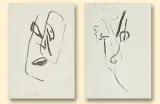 Jerzy Panek, Portret, 1995, tusz, pędzel, papier