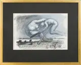 Walka by Franciszek Starowieyski, 1988, pastel, papier, sold Sep 2008