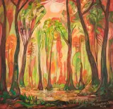 Tamara Tarasiewicz, Forest, 2000, olej, płótno
