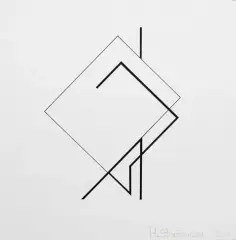 Kompozycja by Henryk Stażewski, 1984, serigrafia, papier, sold Sep 2008