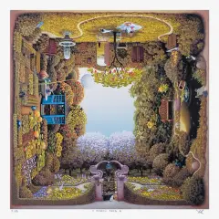 Jacek Yerka, Ogrody Krysi, 2006, giclée, papier