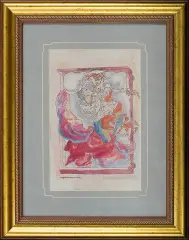 Maja (Maria) Berezowska, Erotyk, tusz pióro, akwarela, papier