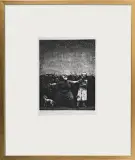 Jacek Gaj, AUTO DA FÉ, 1967, akwaforta, akwatinta, papier