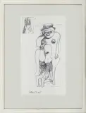 DAN 5405 by Jan Lebensztejn, ok. 1969, długopis, papier, sold Aug 2008