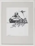 Praga 68, 22.VIII.1968 by Jan Lebensztejn, 1968, długopis, papier, offered Jul 2008