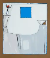 Jerzy Nowosielski, Prorok na skale, 1999, serigrafia barwna, papier