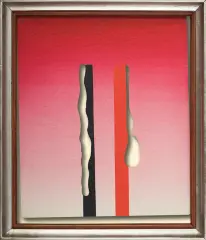 Jan Berdyszak, BEZ TYTUŁU, 1975, tusz, pędzel, gwasz, wycięcia, karton