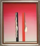 Jan Berdyszak, BEZ TYTUŁU, 1975, tusz, pędzel, gwasz, wycięcia, karton