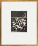 Jacek Gaj, AUTO DA FÉ, 1967, akwaforta, akwatinta, papier