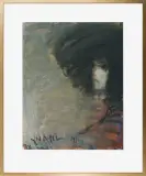 Alicja Wahl, CZARNOWŁOSA, 1993, pastel, gwasz, papier