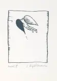 Stanisław Fijałkowski, Anioł II, serigrafia, papier