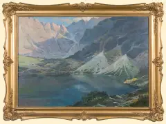 Aleksander Sarnowicz, MORSKIE OKO, ok. 1930, olej, tektura