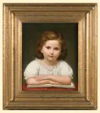 Augusta Ludwig, DZIEWCZYNKA NAD KSIĄŻKĄ, 1865, olej, płótno