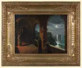 NOC W KARTUZJI by Franciszek Ksawery Lampi, olej, płótno, sold Jun 2008