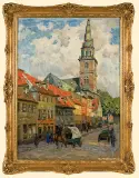 Otto Paul Bredow, STARY BERLIN, 1927, olej, płótno