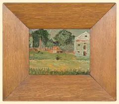 SAD W WIŚNIOWEJ (SPICHRZ) by Jan Cybis, 1939, olej, płótno, offered Jun 2008