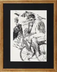 Antoni Chodorowski, Portret Tadeusza Kantora, litografia, papier