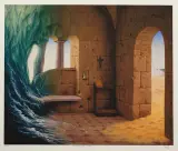 STWORZENIE WODY by Jacek Yerka, 1988, giclée, papier, sold May 2008