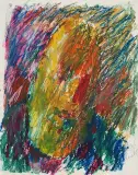 Jerzy Panek, Autoportret, 1998, pastel, papier