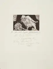 Victor Hernández Castillo, Una mala Augustia, 1996, akwaforta, akwatinta, papier