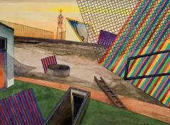 Zbigniew Makowski, BEZ TYTUŁU, 1970, waterclor, gouache, ink, paper