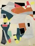 Maria Jarema, FORMY, 1957, tempera, papier