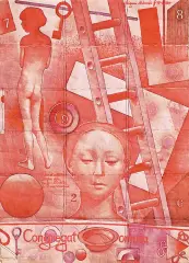 Zbigniew Makowski, CONGREGAT OMNIA, 1989, akwarela, ołówek